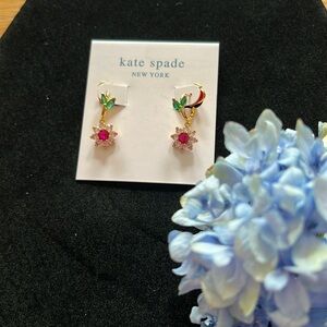 Kate Spade Crystal Flower Earrings NWT